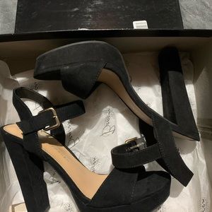 Lauren Conrad strapped chunky sandals